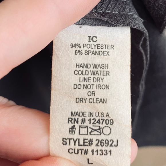 IC by Connie Charcoal Grey Suede Laser Cutout Swing Style Open Front Cardigan Lg - Picture 7 of 8